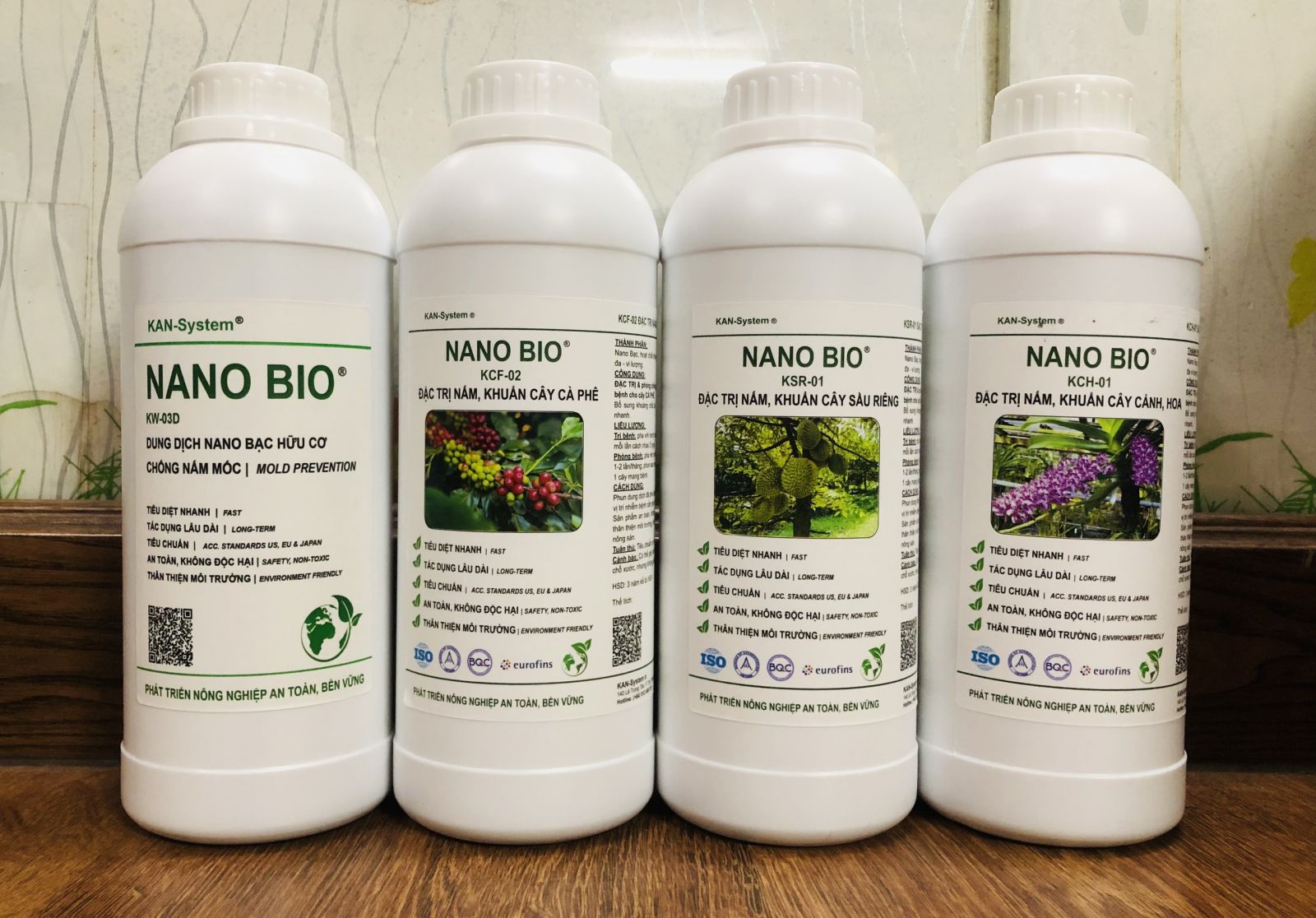 NANO BIO: ĐẶC TRỊ & phòng chống bệnh do nấm, vi khuẩn gây bệnh cho cây Cà Phê
